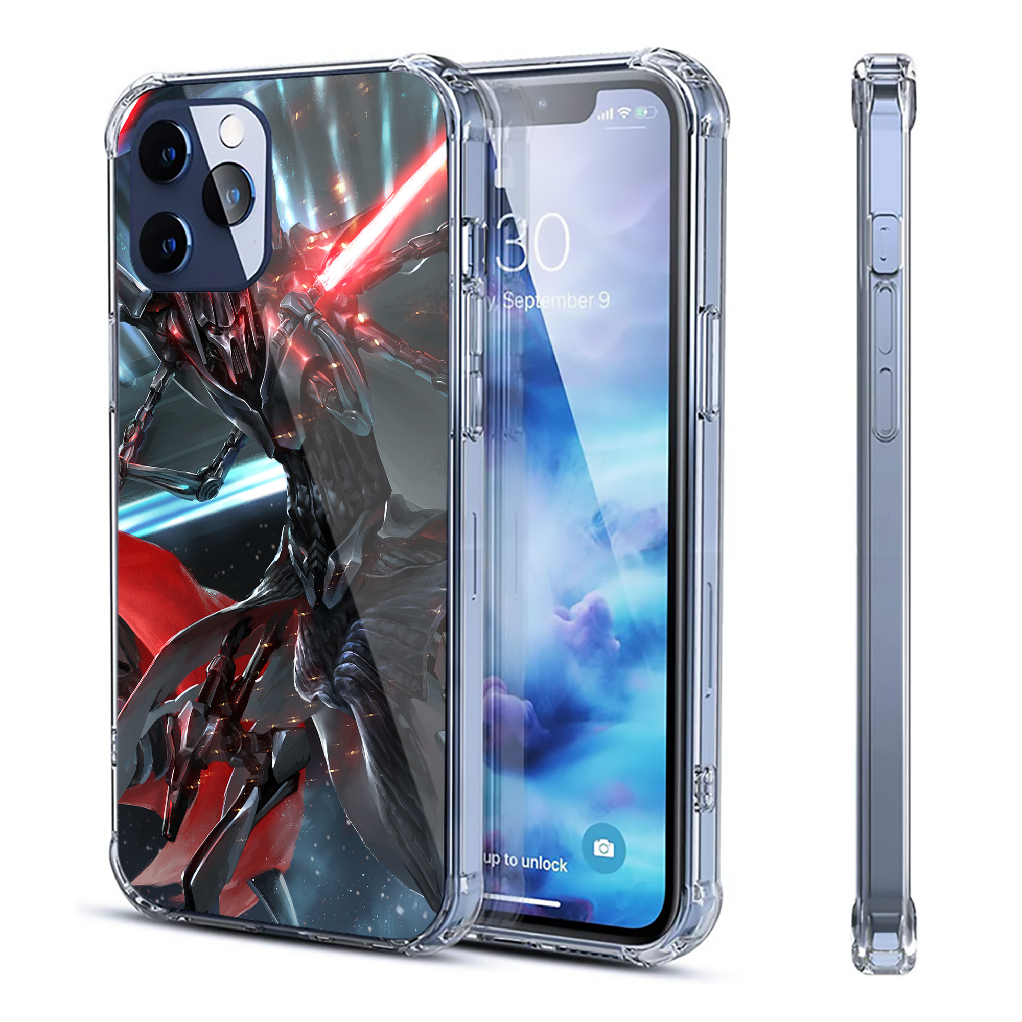 （画像用） スター・ウォーズ Star Wars 【iPhone 12シリーズ対応】透明スマホケース（クリアソフトケース）